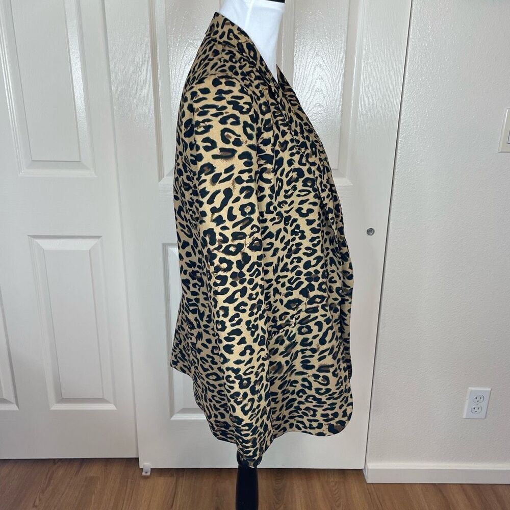 Astr The Label Leopard Print Open Front Blazer Si… - image 4